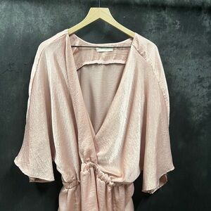 Elegant Blush Kimono Robe